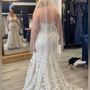 Casablanca bridal gown worn once and dry cleaned